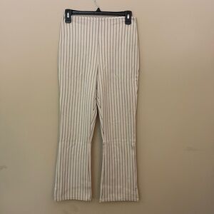 Lysse White and Black Slim Fit Trousers